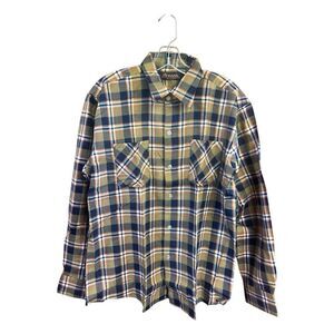 Rugged Men’s Cotton Lightweight flannel Shirt Sz L NWOT